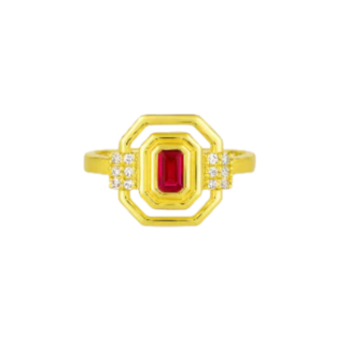 Octa Baguette Ring