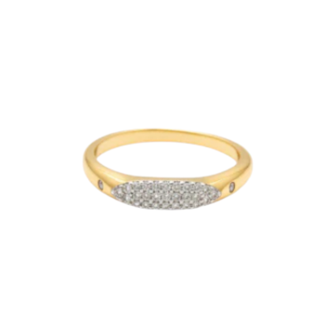 Pavé Marquise Signet Ring