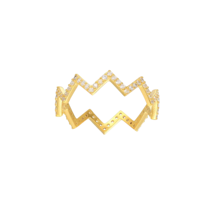 Pavè Zigzag Ring