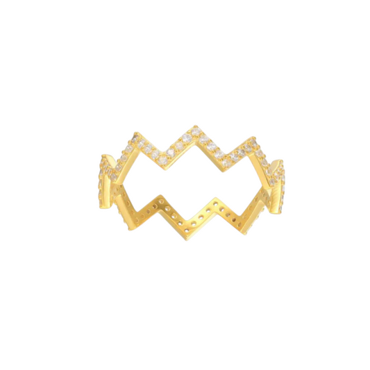 Pavè Zigzag Ring