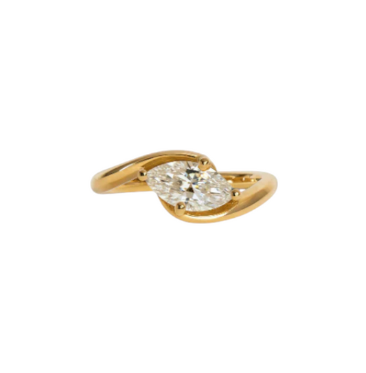 Dancing Marquise Swirl Ring