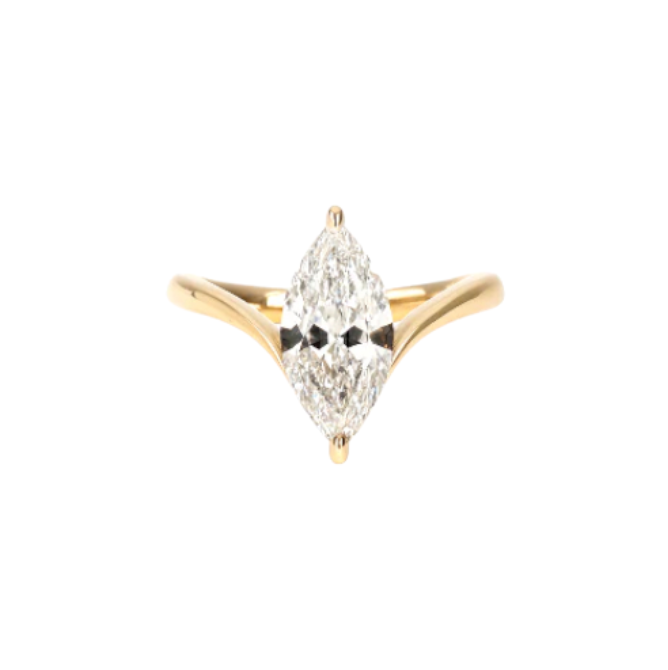 Marquise Solitaire Eternity Ring