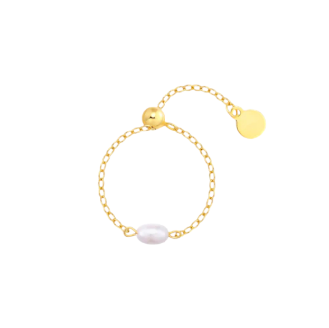 Pearl Chain Ring