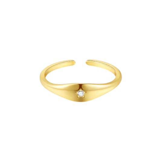 Star Crystal Dome Ring