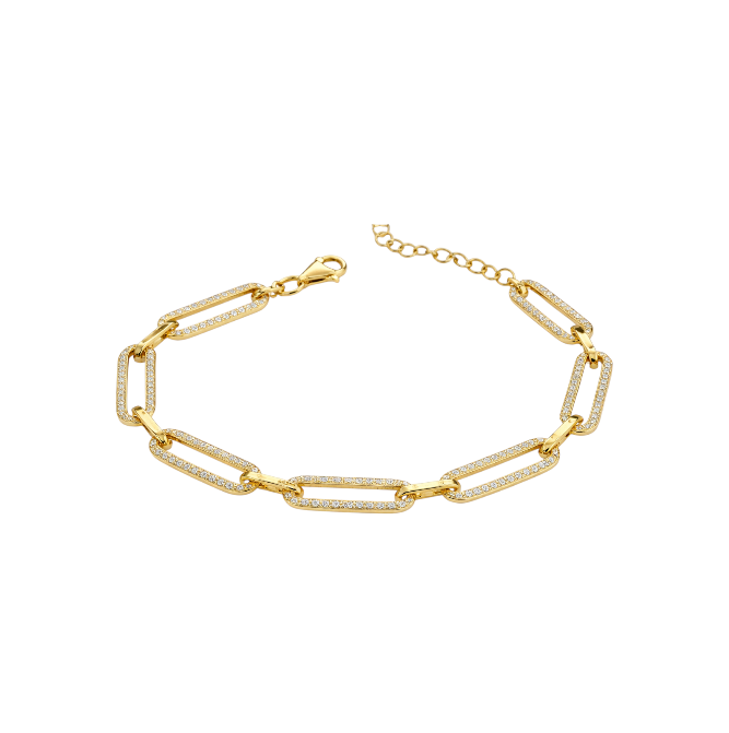 Pavé Linked Chain Bracelet