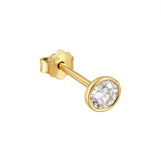 Crystal Bezel Stud