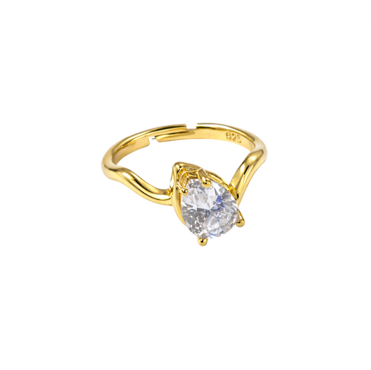 Solitaire Arc Ring