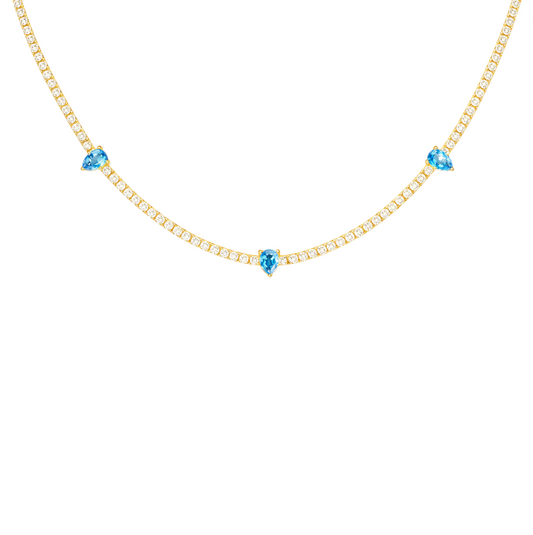 Teardrops Tennis Necklace