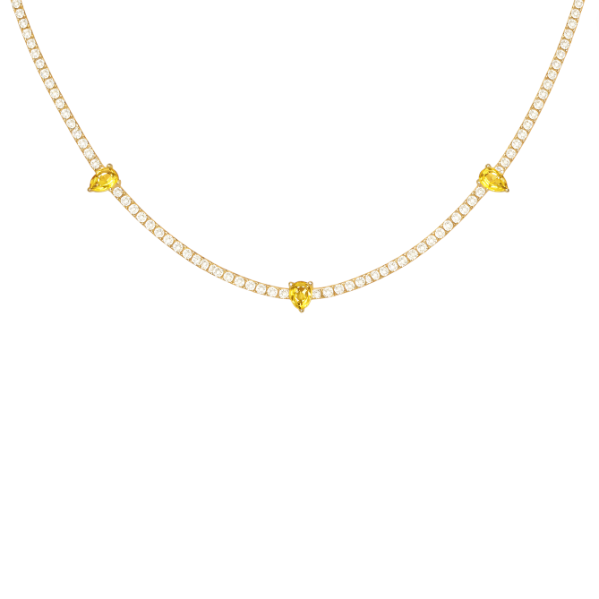 Teardrops Tennis Necklace