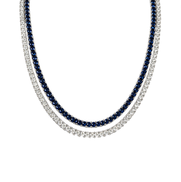 Duet Tennis Necklace