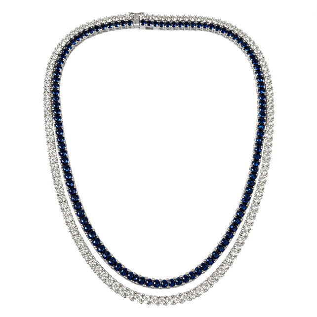 Duet Tennis Necklace