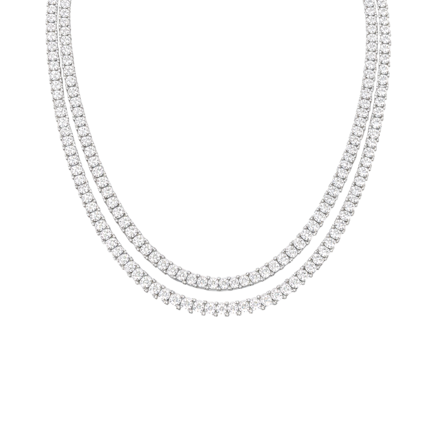 Duet Tennis Necklace