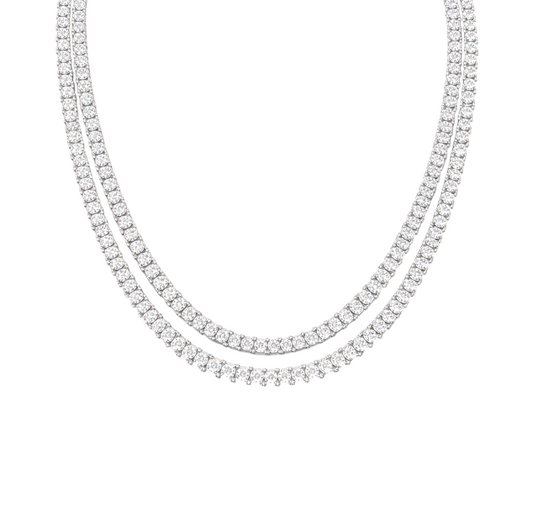 Duet Tennis Necklace