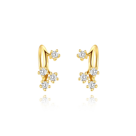 Celestial Spark Huggie Hoops