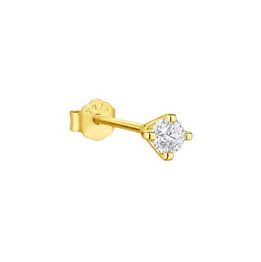 Crystal Circle Stone Stud
