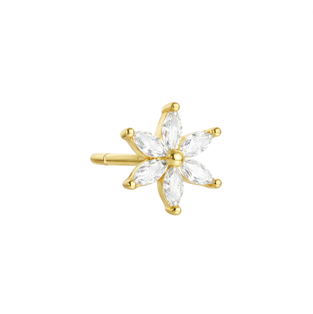 Crystellia Flower Stud