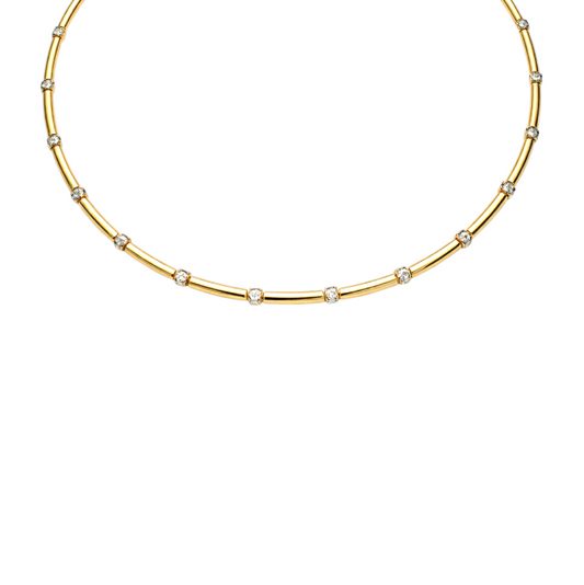 Crystals Segment Necklace