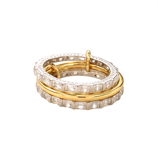 Triple Baguettes Knuckle Ring