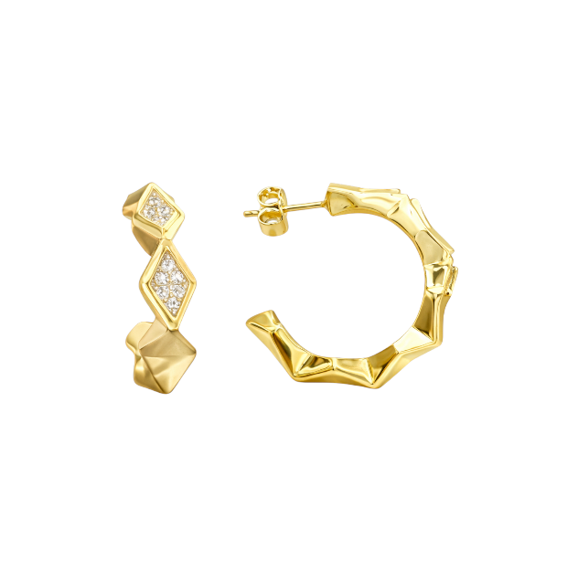 Geo Rhombus Hoops