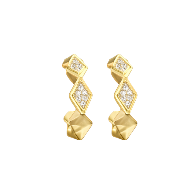 Geo Rhombus Hoops