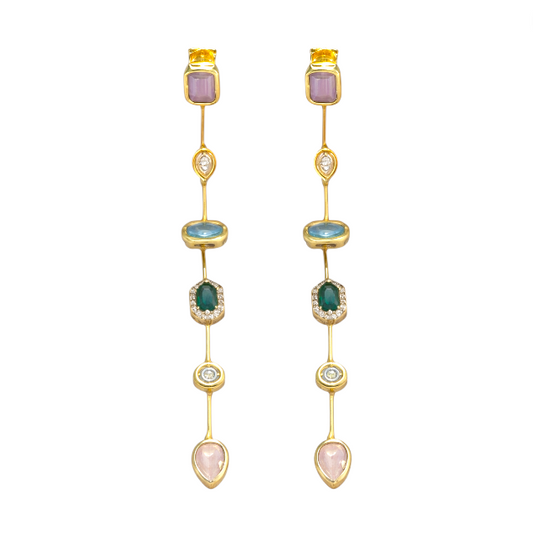 Over The Rainbow Tassel Earrings