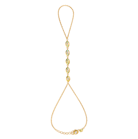 Connected Marquise Stones Handchain