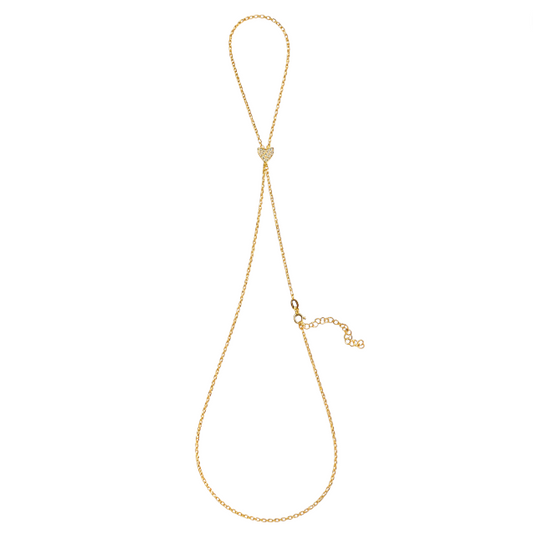 Mini Pavé Heart Handchain