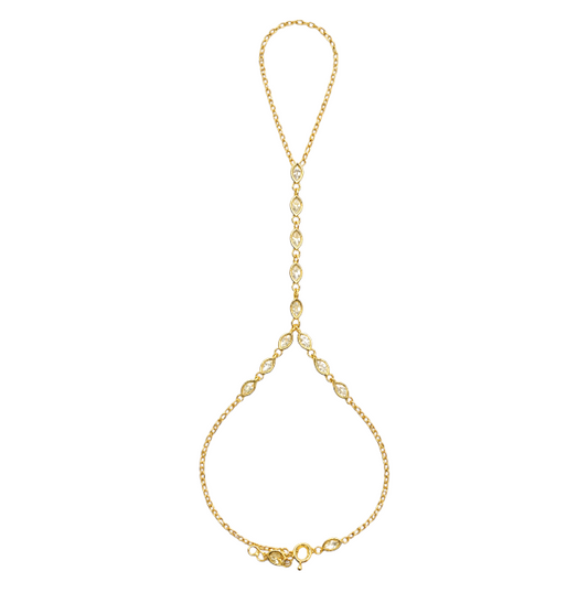 Connected Marquise Sparkles Handchain