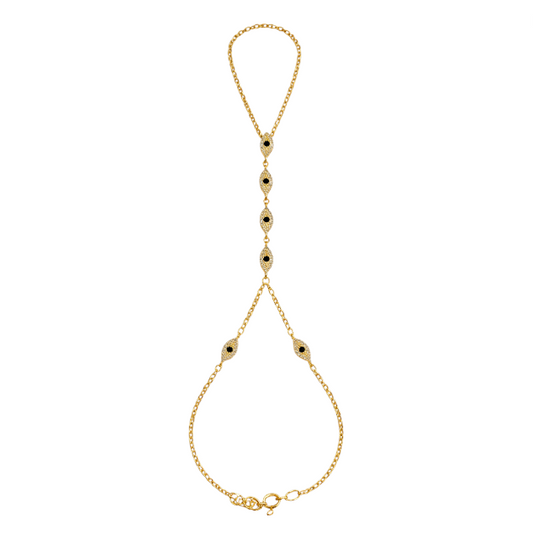 Pavé Evil Eyes Handchain