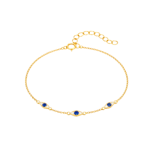 Triple Evil Eyes Bracelet