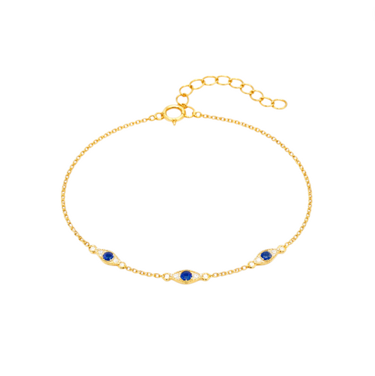 Triple Evil Eyes Bracelet