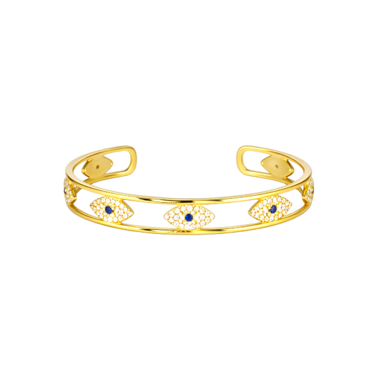 Pavé Evil Eye Bangle
