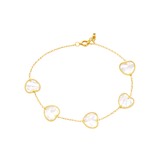 Inlay Hearts Bracelet