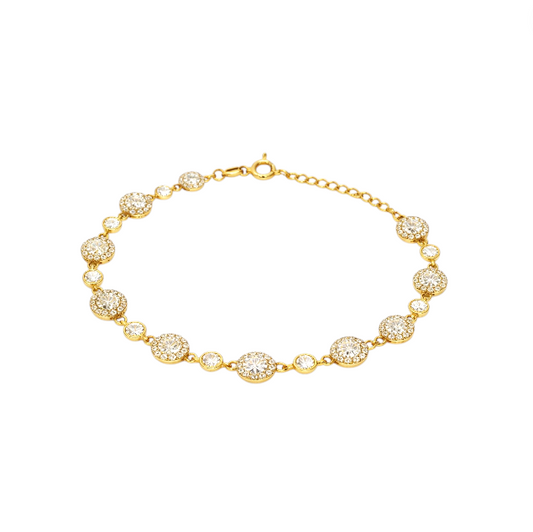 Multi Circle Sparkles Bracelet