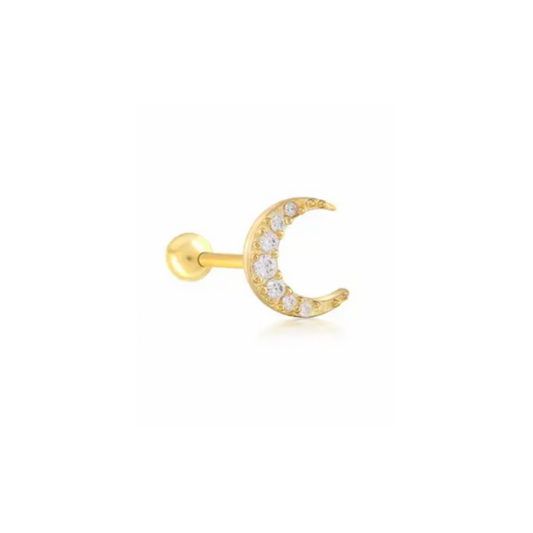 Pavé Moon Stud