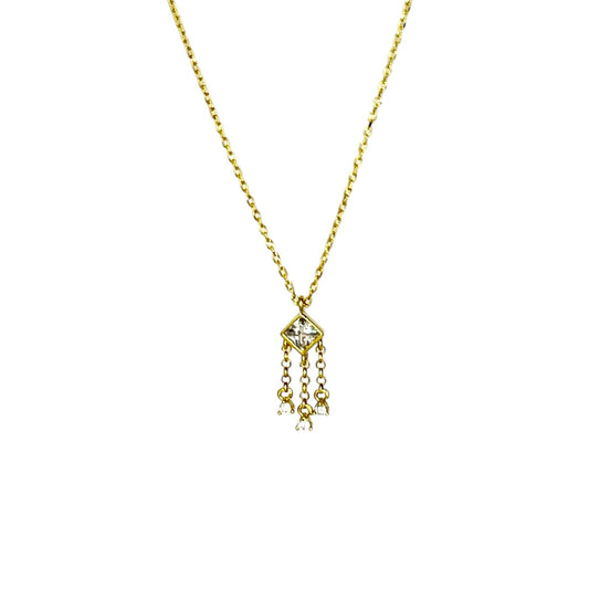 Triple Chains on Crystal Rhombus Necklace