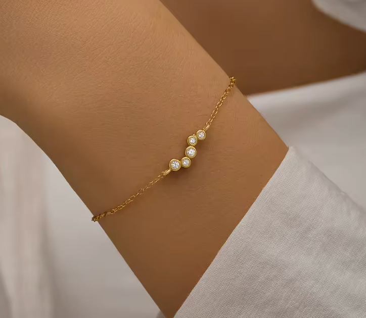Curved Stones Bracelet