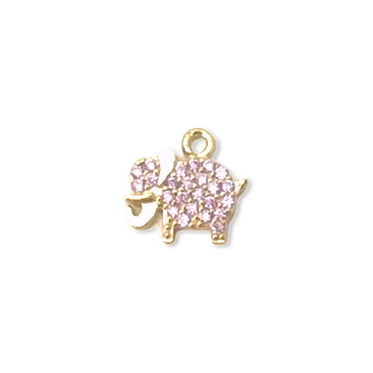 Pink Elephant Charm