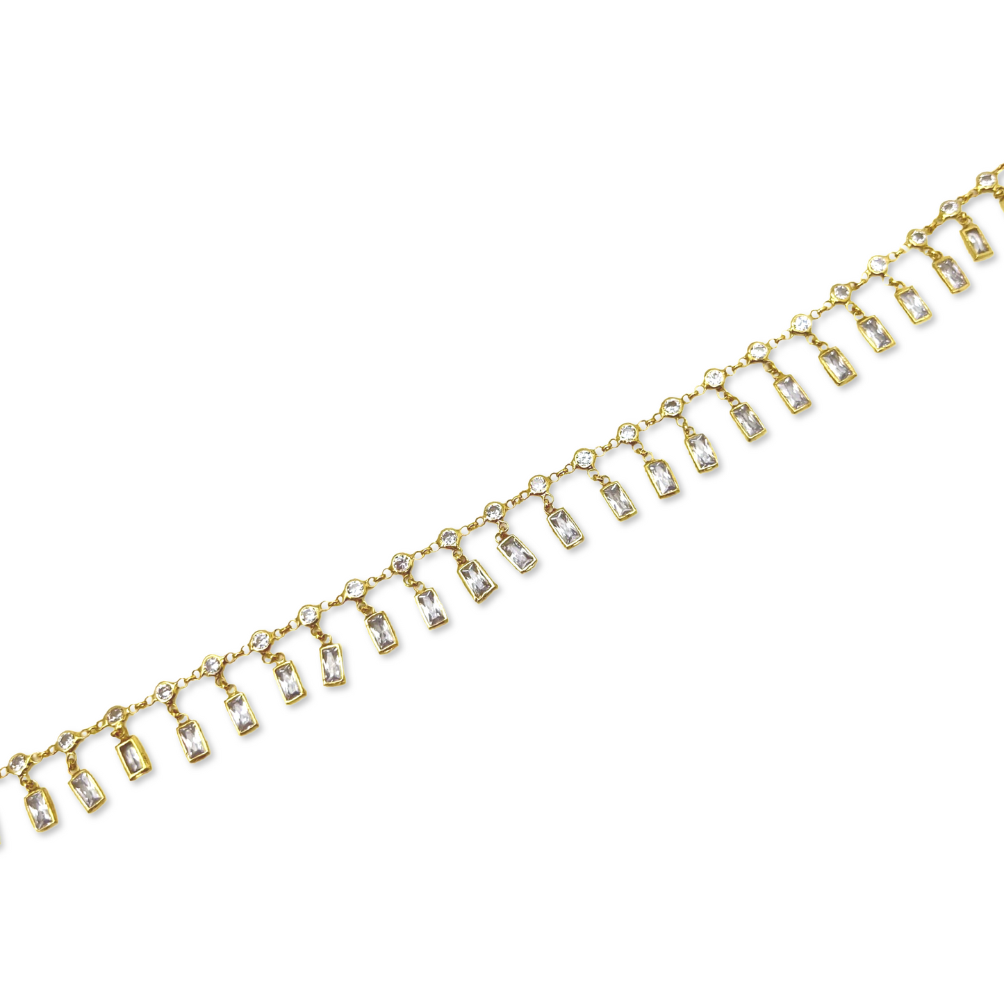 Dot Dash Baguettes Anklet