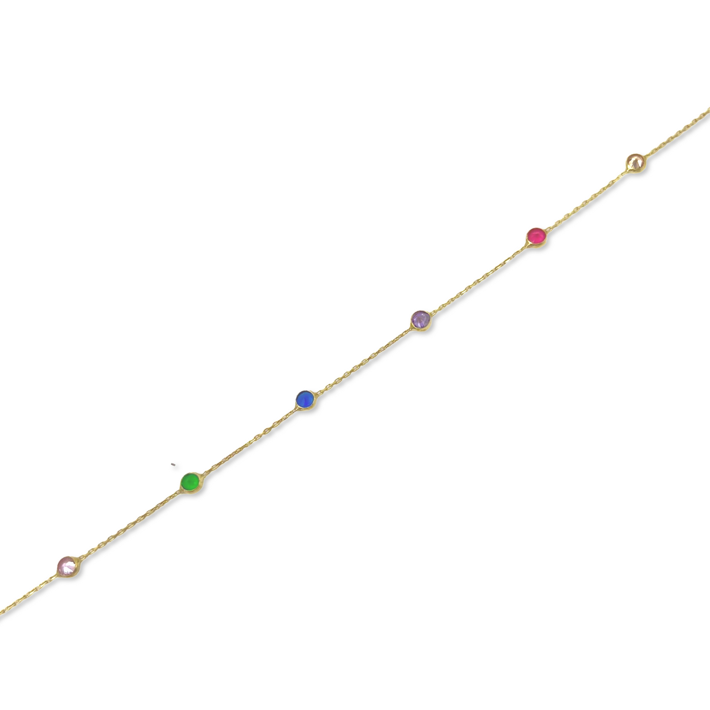 Colorful Stones Anklet