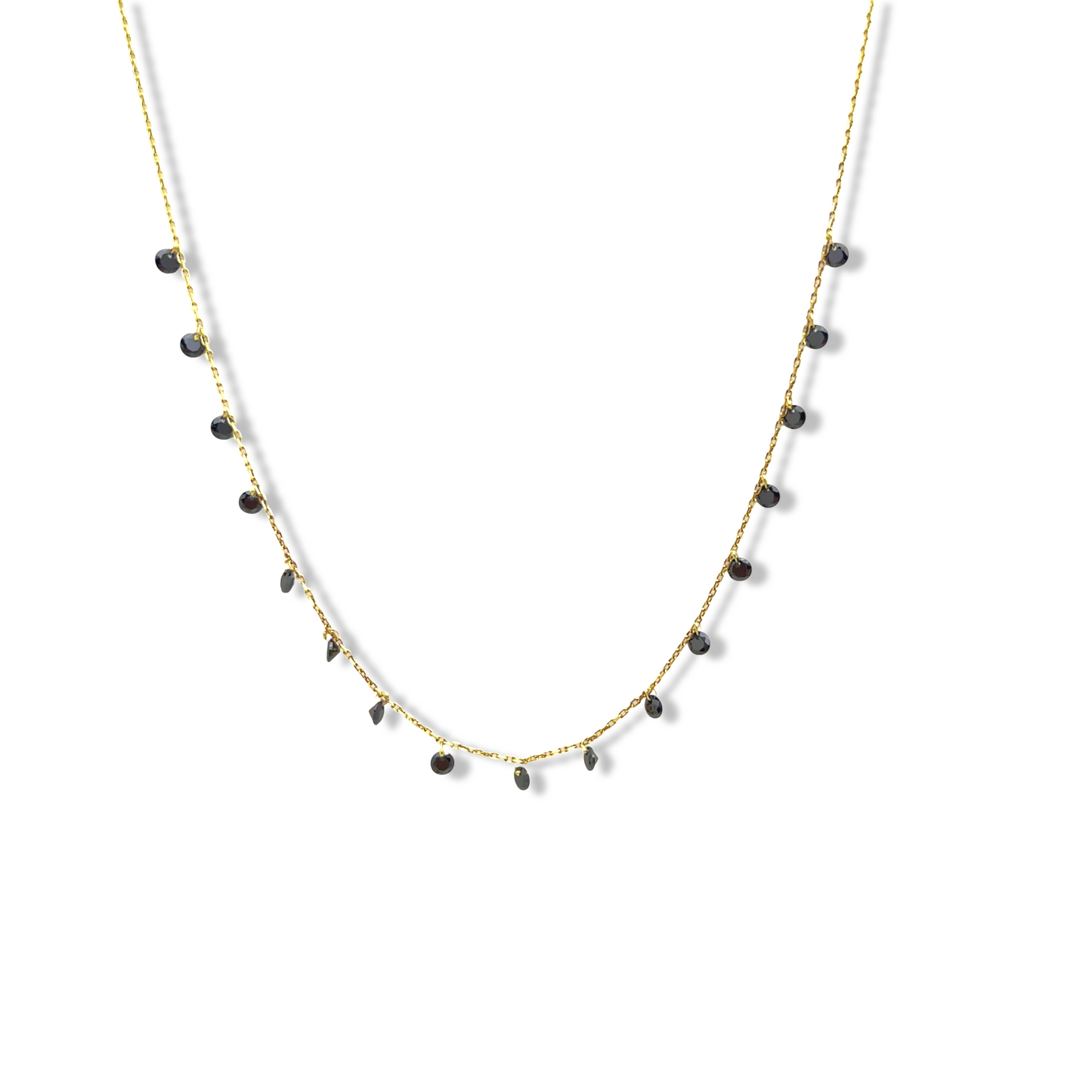 Dangling Multi Circles Necklace