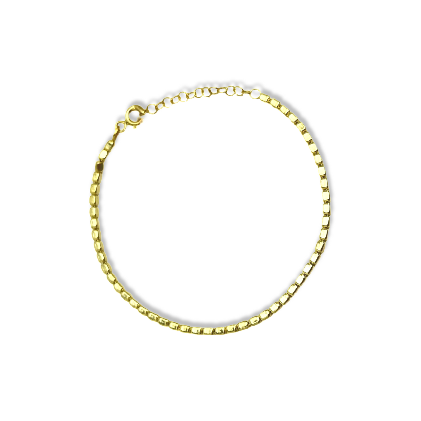 Linked Rectangles Chain Bracelet