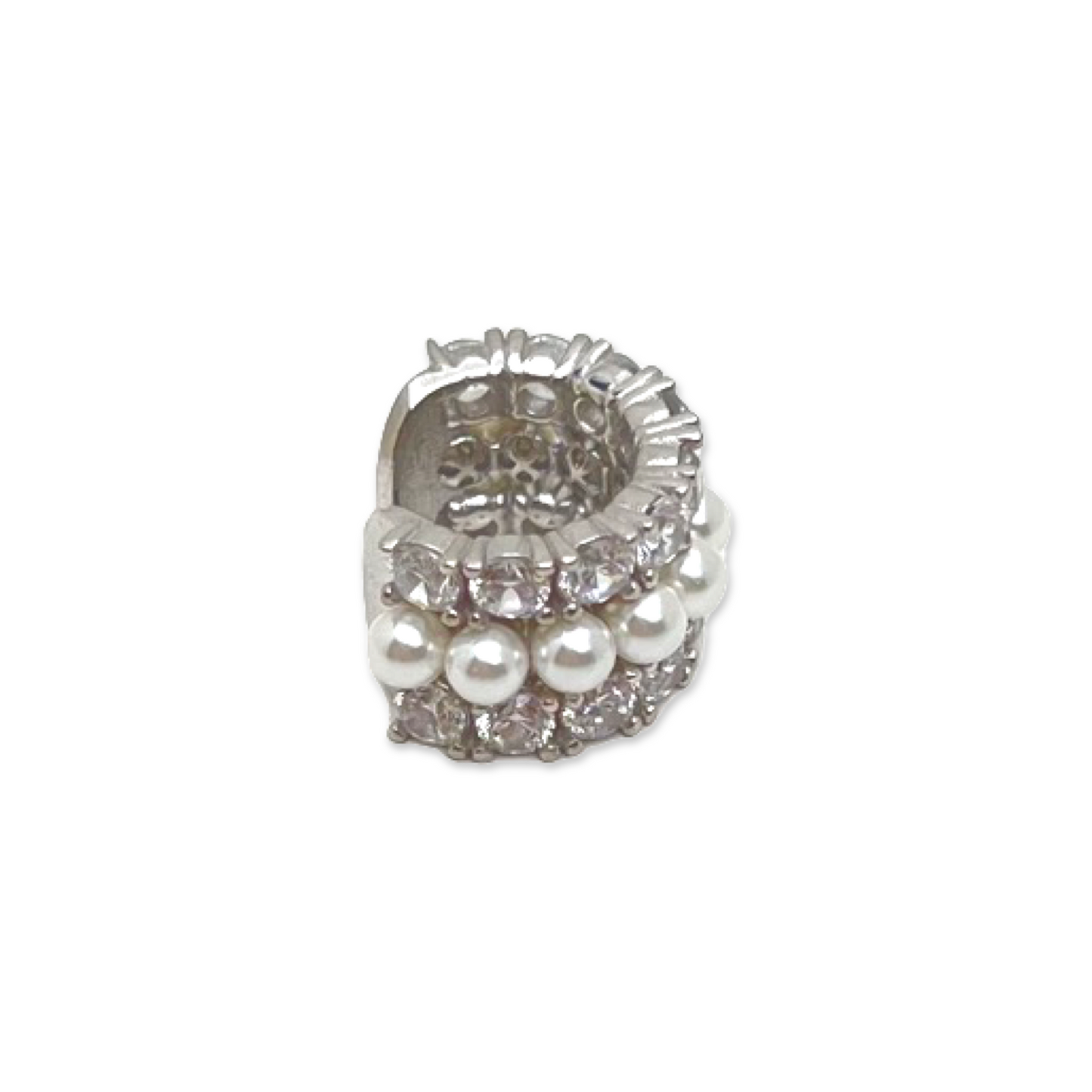 Triple Line Pearls & Sparkles Earcuff