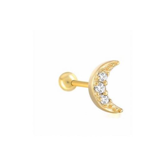 Moon Stud Earring