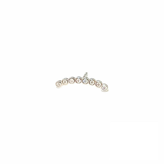 Bubbly Curved Stud Earring