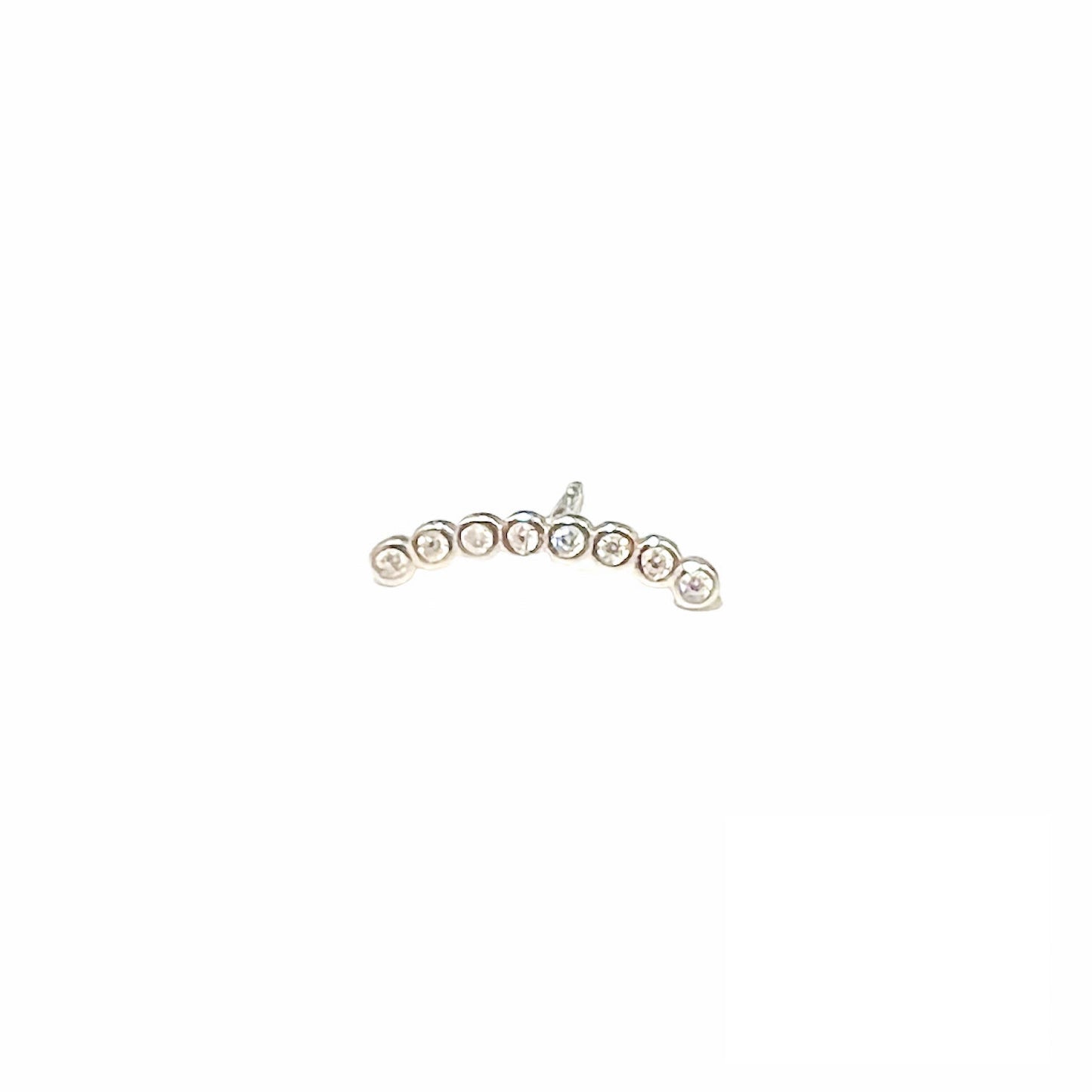 Bubbly Curved Stud Earring
