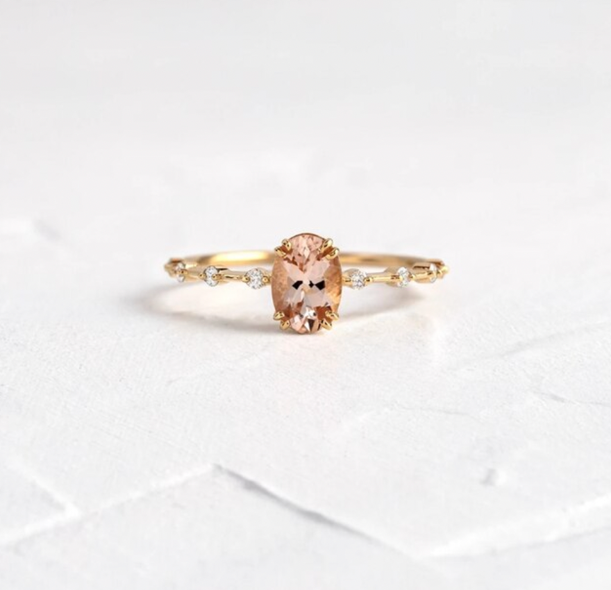 Oval Stud Ring