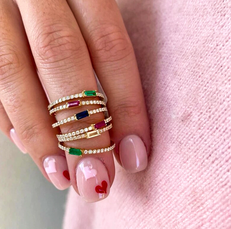 Baguette Pavé Ring