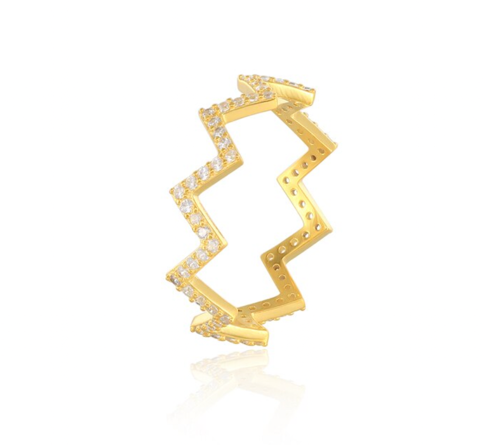 Pavè Zigzag Ring