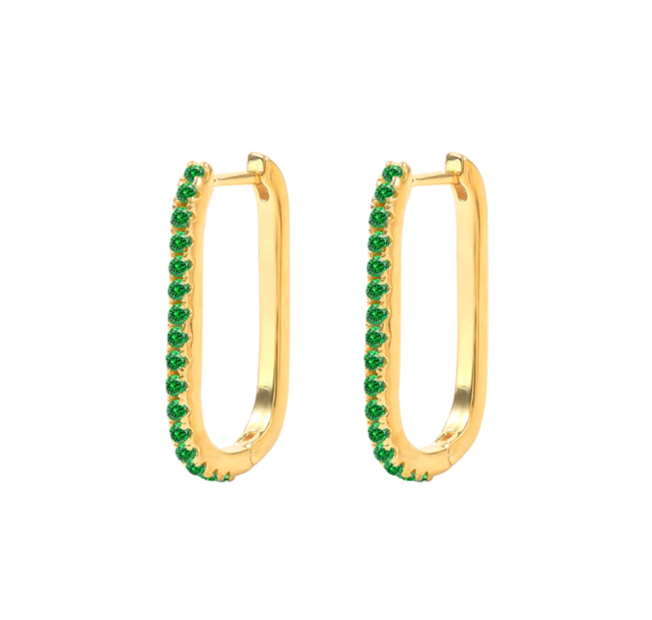 Thin Icon Pavé Hoops